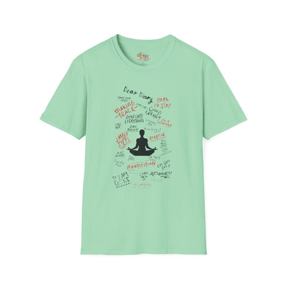 Mindful Thinking “Dear Diary” Affirmations T-Shirt