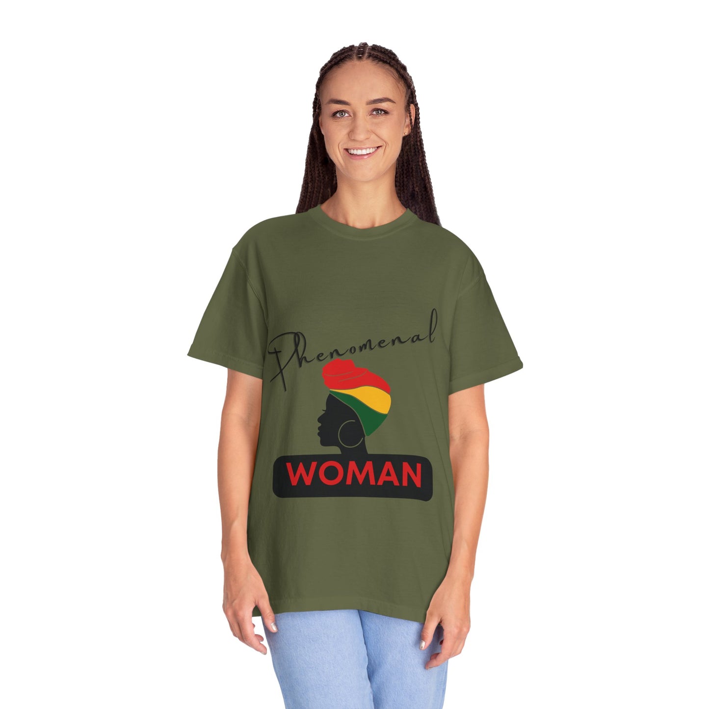 T-shirt | Phenomenal Woman Silhouette Rasta