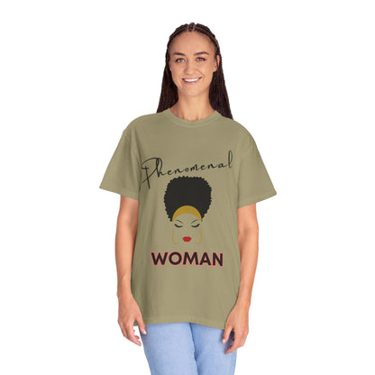 T-shirt| Unisex T-shirt - Phenomenal Woman Design Afro Beauty