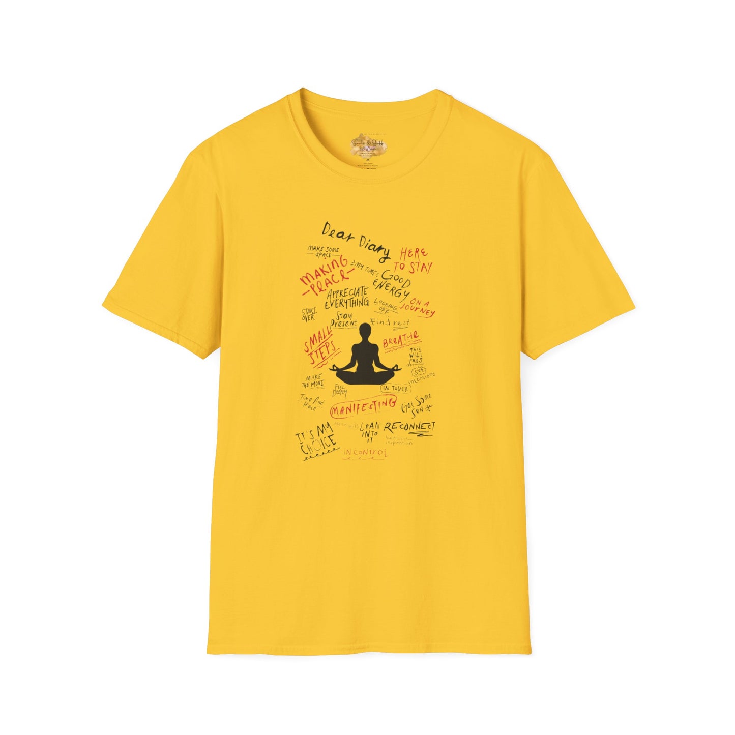 Mindful Thinking “Dear Diary” Affirmations T-Shirt