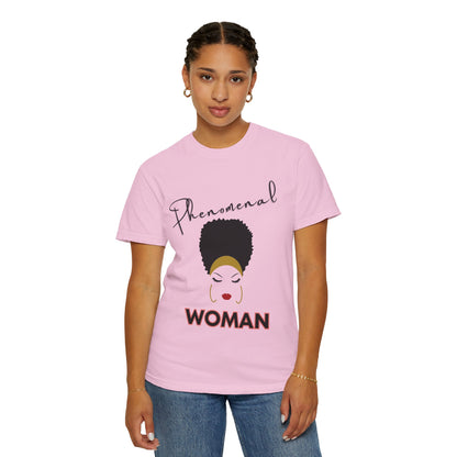 T-shirt| Unisex T-shirt - Phenomenal Woman Design Afro Beauty