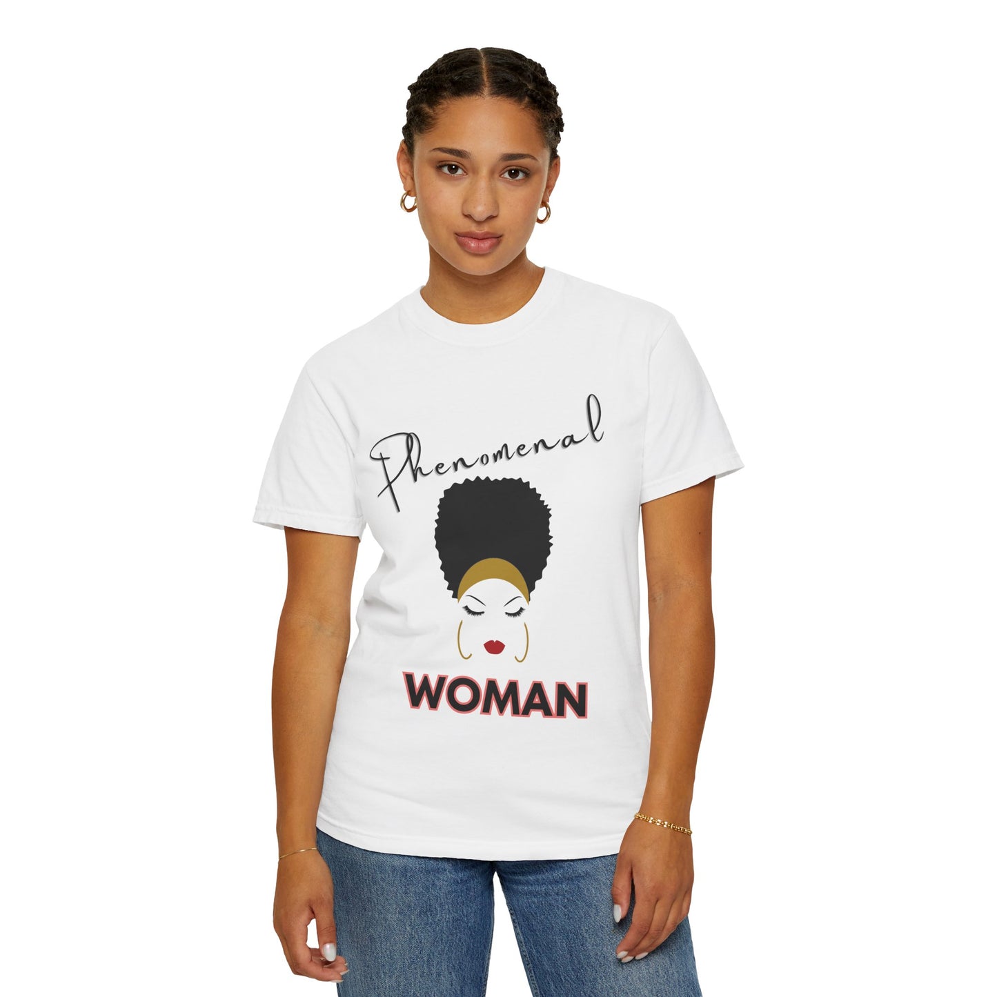 T-shirt| Unisex T-shirt - Phenomenal Woman Design Afro Beauty