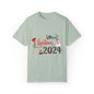 Garment-Dyed T-Shirt Merry Christmas 2024 Elf Design