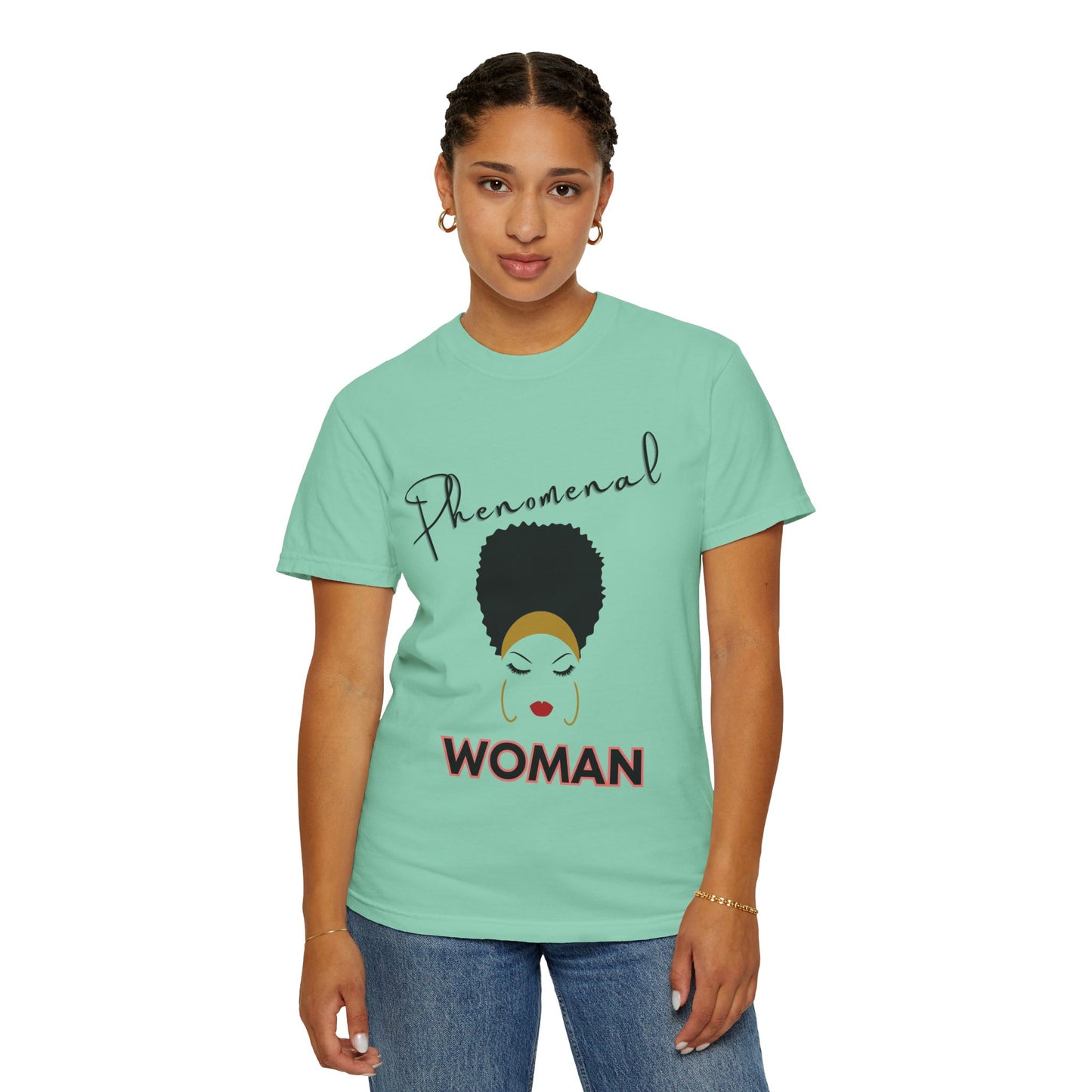 T-shirt| Unisex T-shirt - Phenomenal Woman Design Afro Beauty