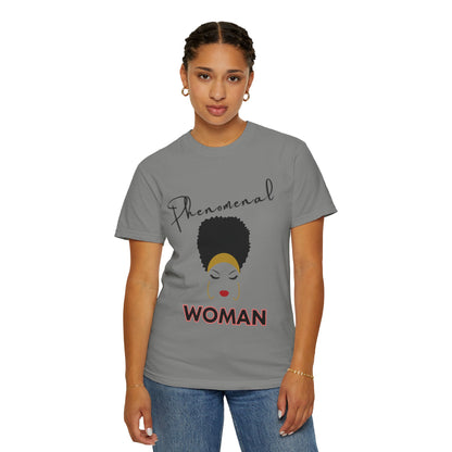 T-shirt| Unisex T-shirt - Phenomenal Woman Design Afro Beauty