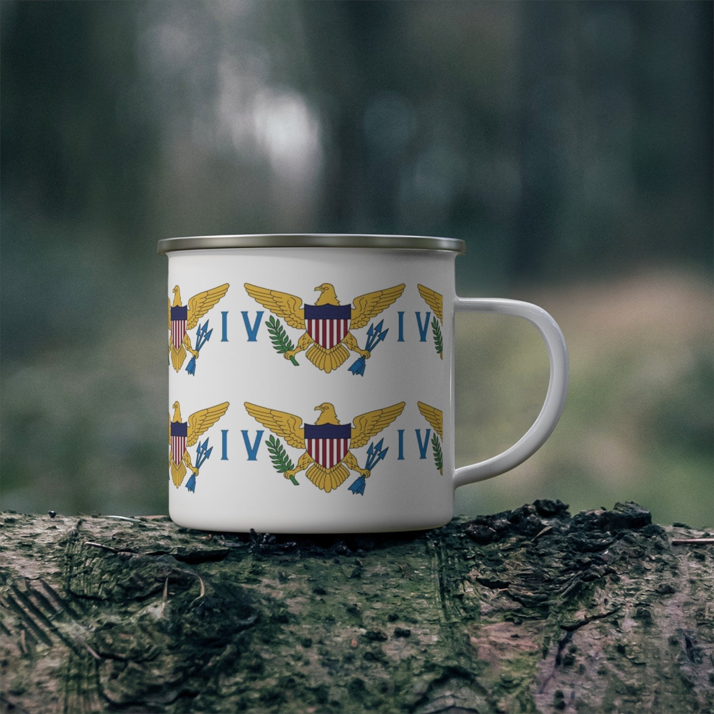 Enamel Mug - United States Virgin Islands Flag Design