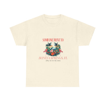 T-shirt BONITA SPRINGS Florida Souvenir Vacation Style shirt| ‘Someone went to NAPLES’ A | Gildan 5000