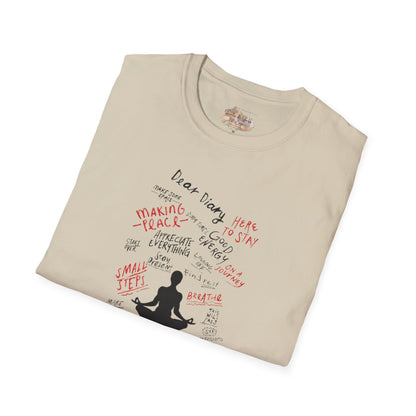 Mindful Thinking “Dear Diary” Affirmations T-Shirt