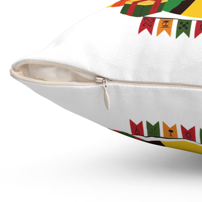 Pillow | Kwanzaa Blessings design WHITE