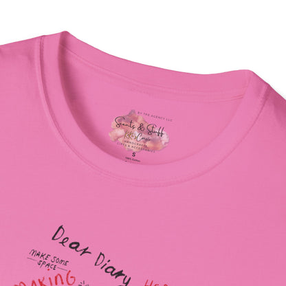 Mindful Thinking “Dear Diary” Affirmations T-Shirt