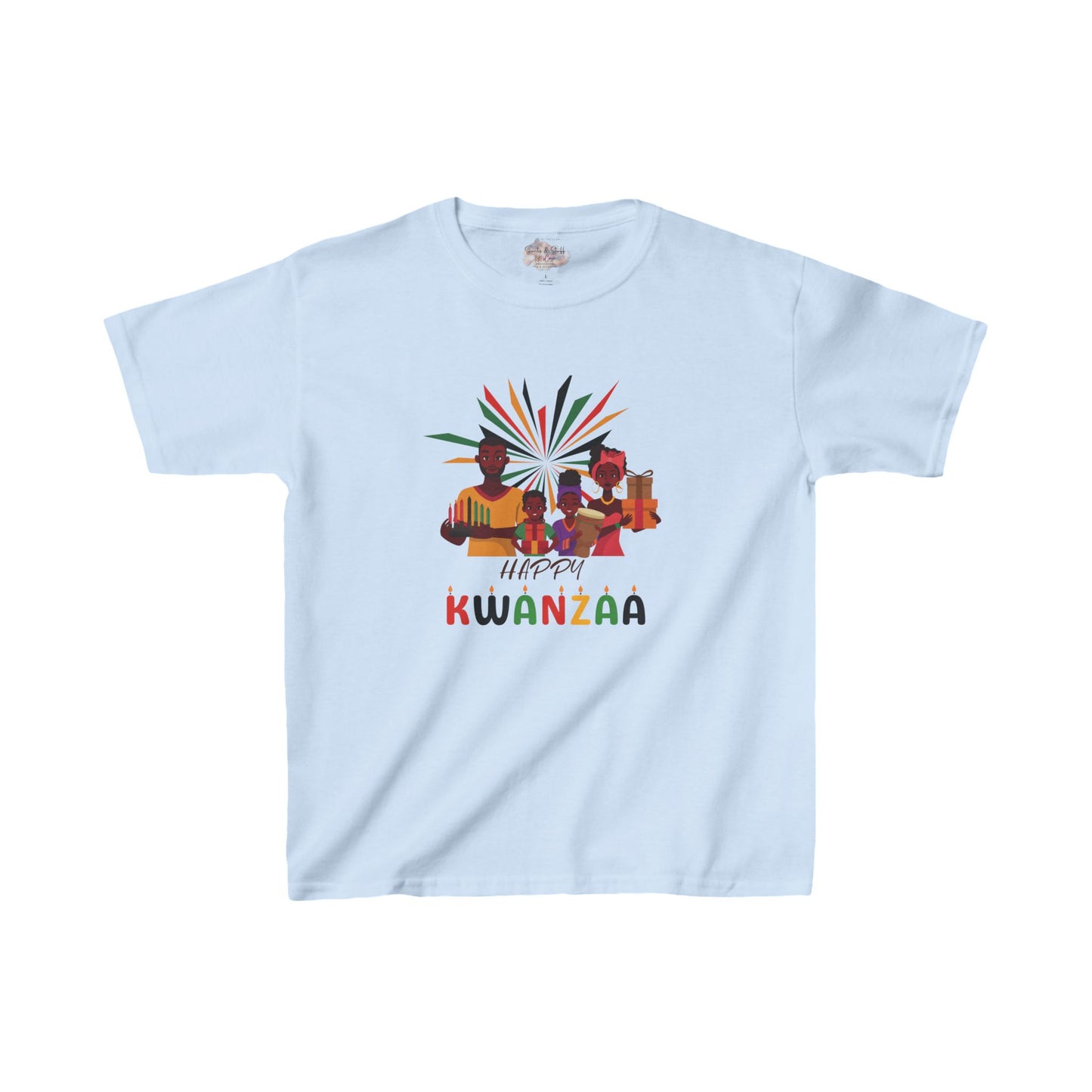 Kids T-shirt Happy Kwanzaa Family Design | S M L