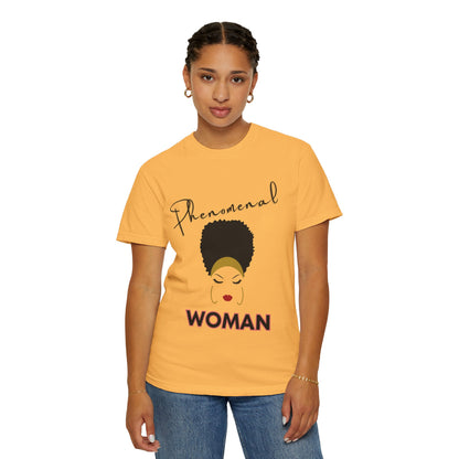 T-shirt| Unisex T-shirt - Phenomenal Woman Design Afro Beauty