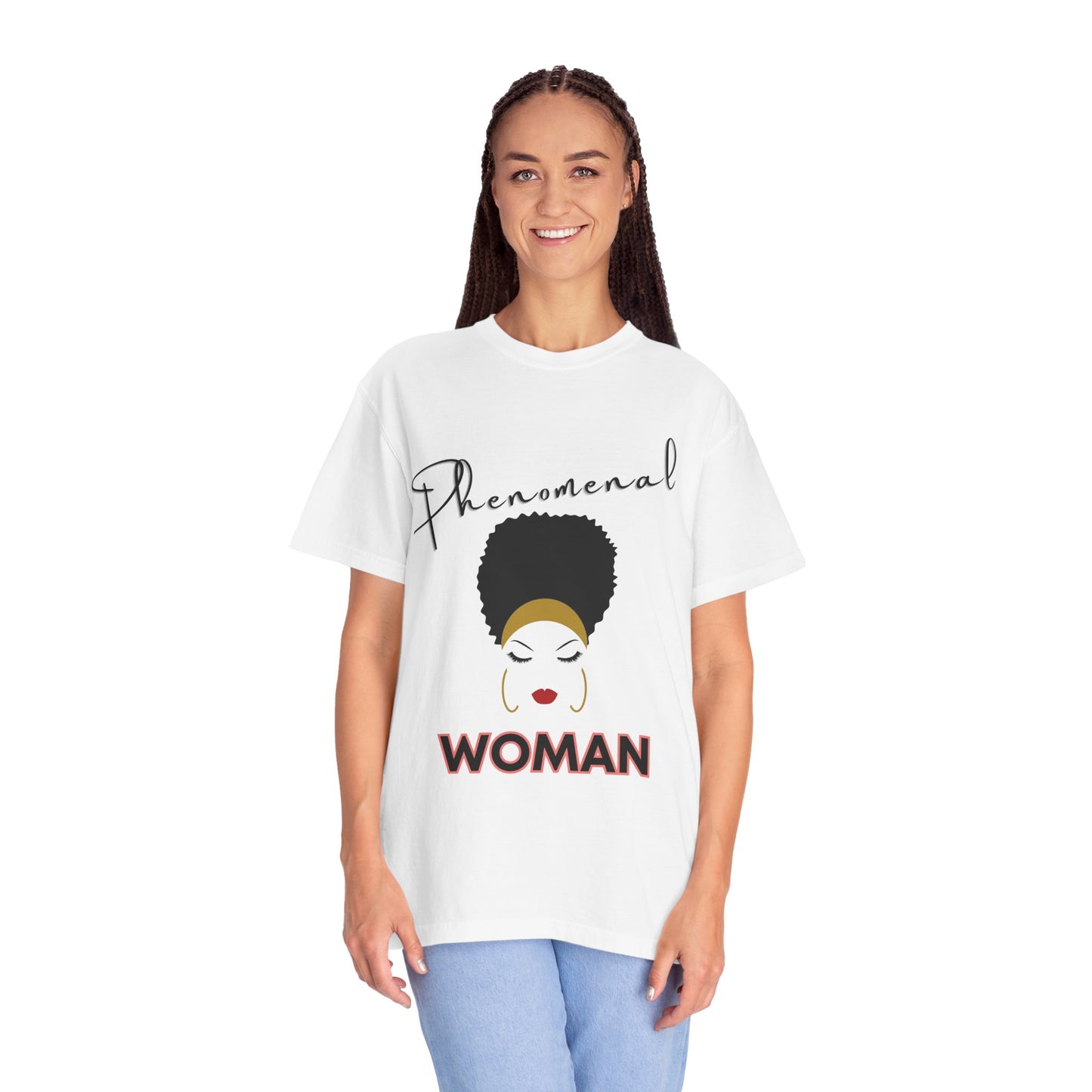 T-shirt| Unisex T-shirt - Phenomenal Woman Design Afro Beauty