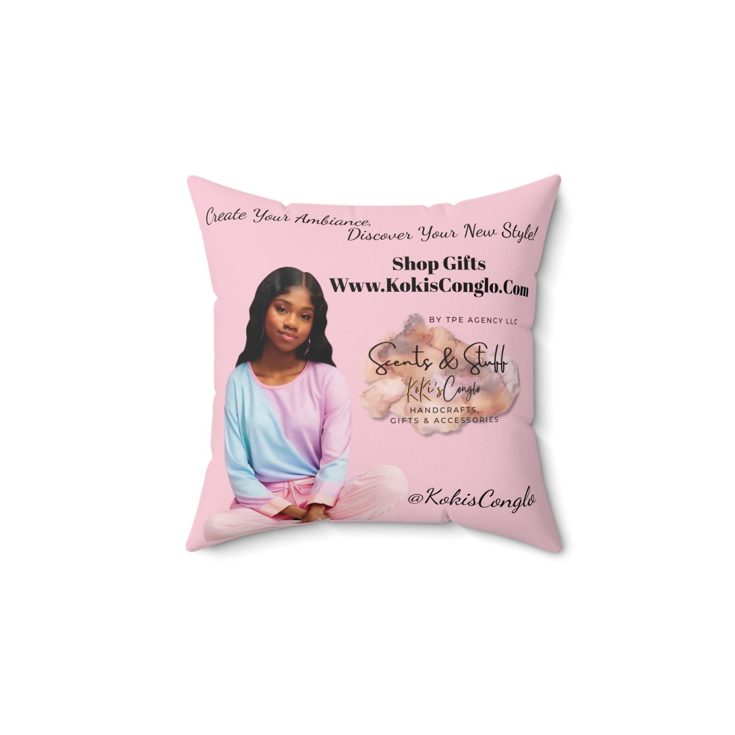 Custom Photo Pillow | Christmas Halloween Fall Gift Polyester Spun Gifts Home Office Decor Holiday Family