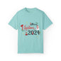 Garment-Dyed T-Shirt Merry Christmas 2024 Elf Design