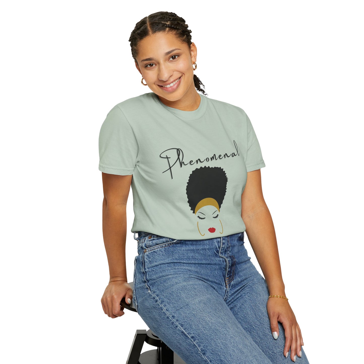 T-shirt| Unisex T-shirt - Phenomenal Woman Design Afro Beauty