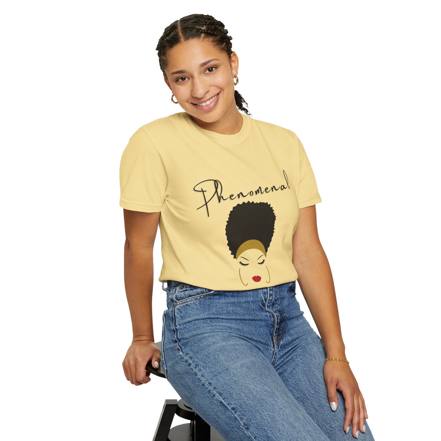 T-shirt| Unisex T-shirt - Phenomenal Woman Design Afro Beauty