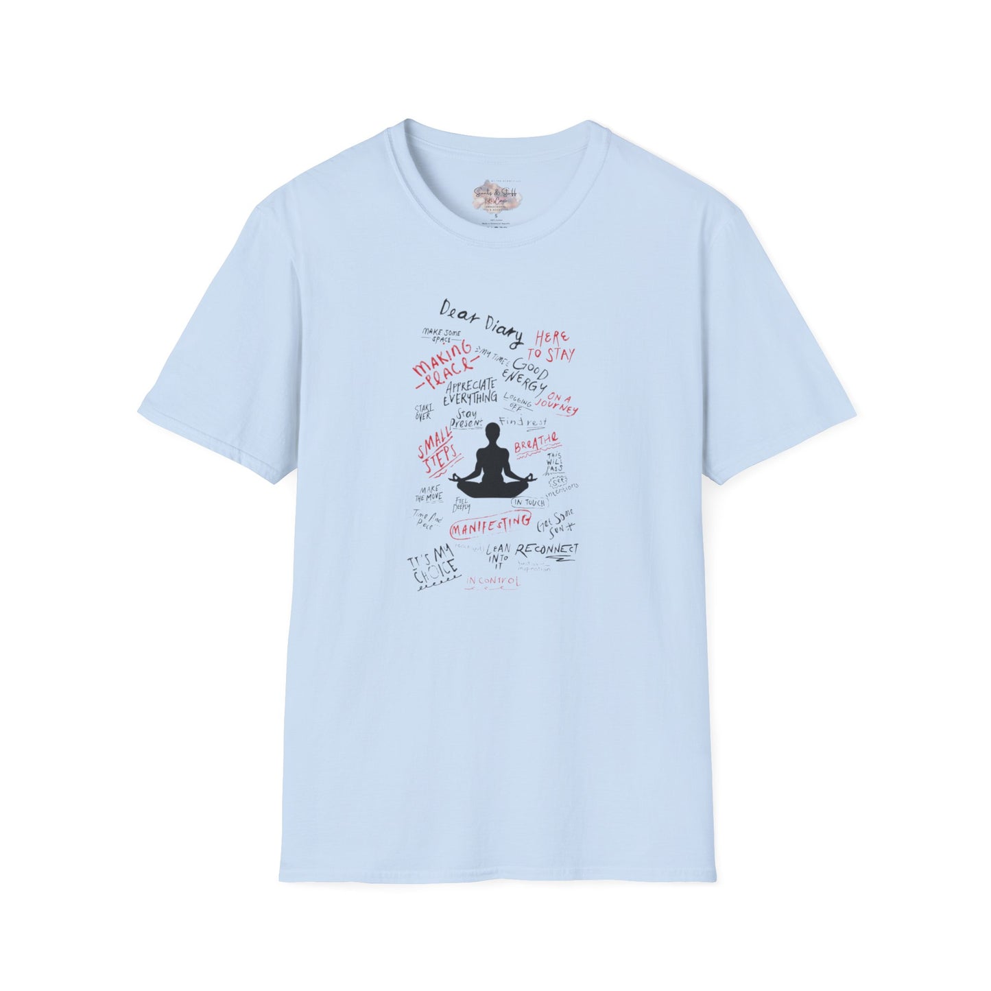 Mindful Thinking “Dear Diary” Affirmations T-Shirt