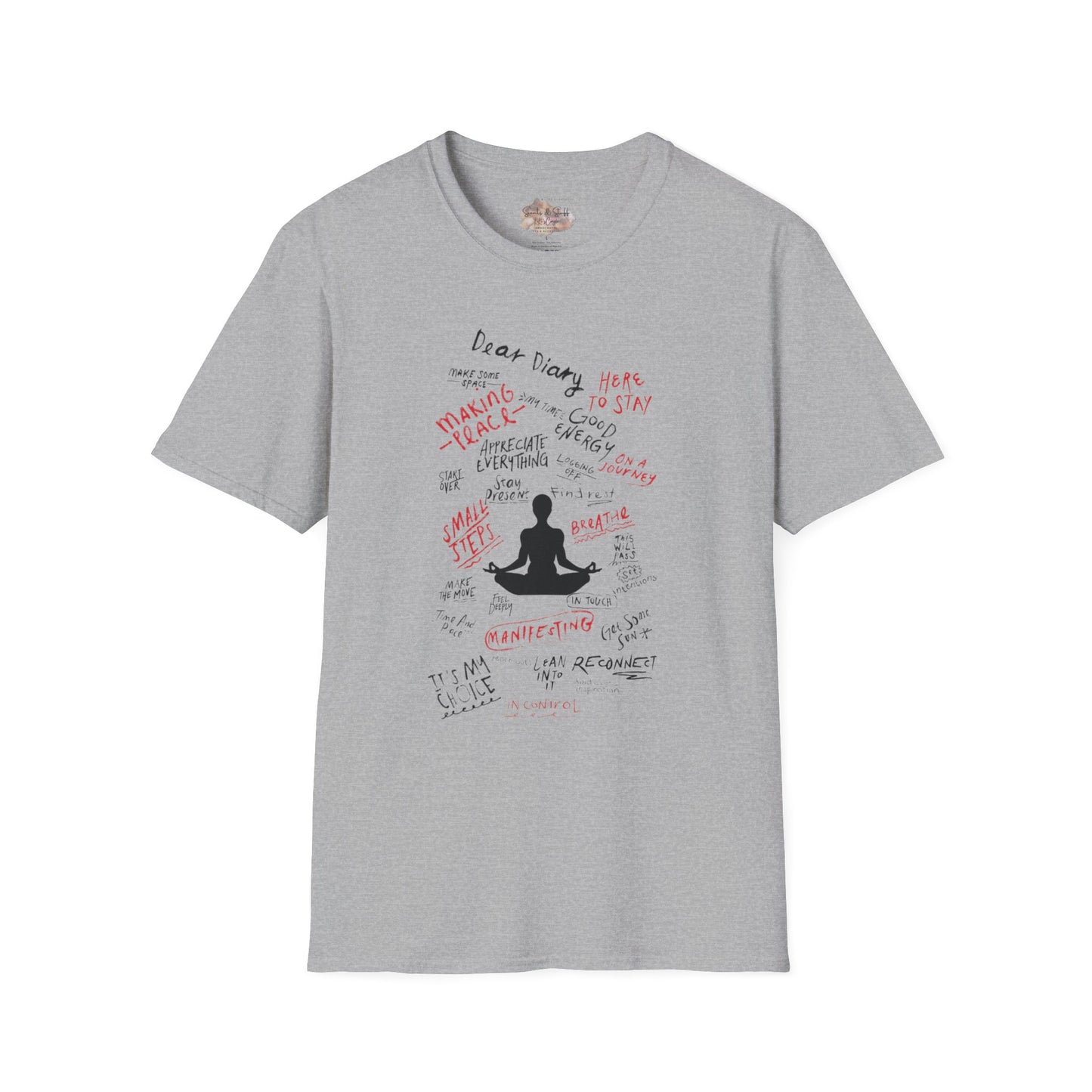 Mindful Thinking “Dear Diary” Affirmations T-Shirt