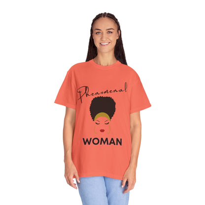 T-shirt| Unisex T-shirt - Phenomenal Woman Design Afro Beauty