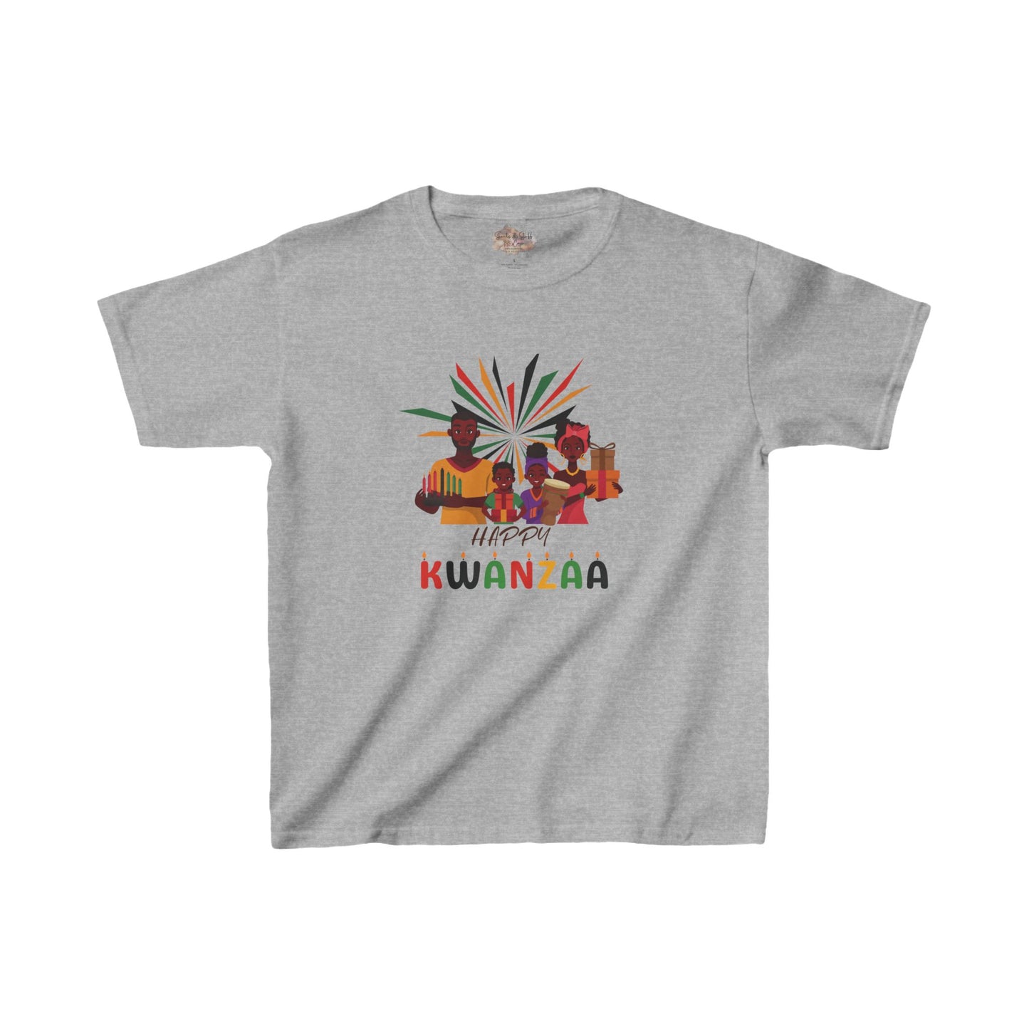 Kids T-shirt Happy Kwanzaa Family Design | S M L