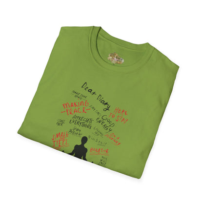 Mindful Thinking “Dear Diary” Affirmations T-Shirt