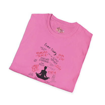 Mindful Thinking “Dear Diary” Affirmations T-Shirt