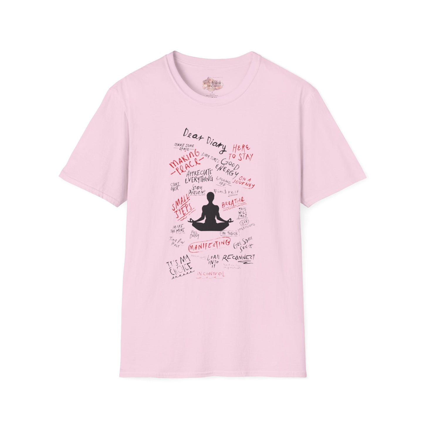 Mindful Thinking “Dear Diary” Affirmations T-Shirt