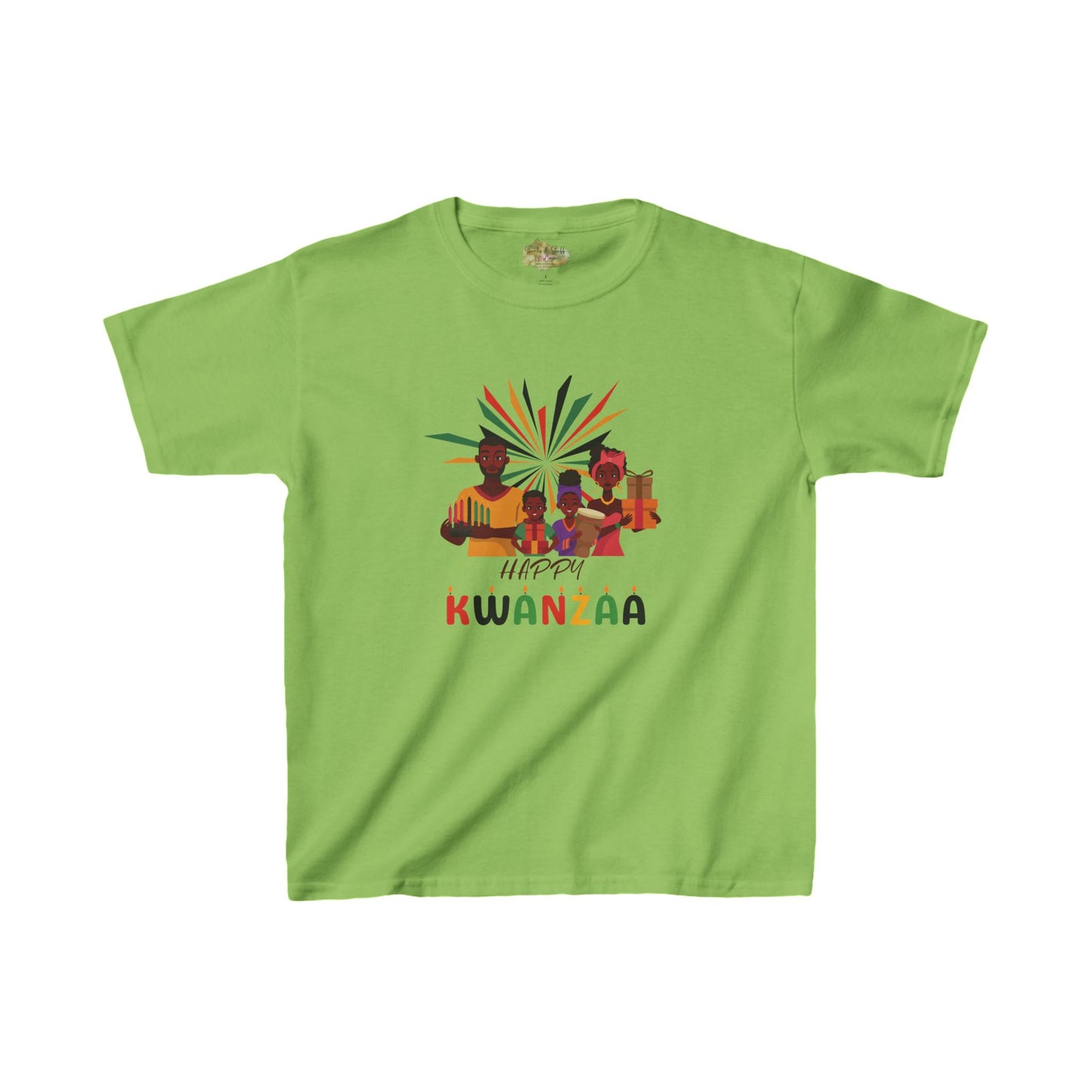 Kids T-shirt Happy Kwanzaa Family Design | S M L