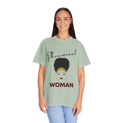 T-shirt| Unisex T-shirt - Phenomenal Woman Design Afro Beauty