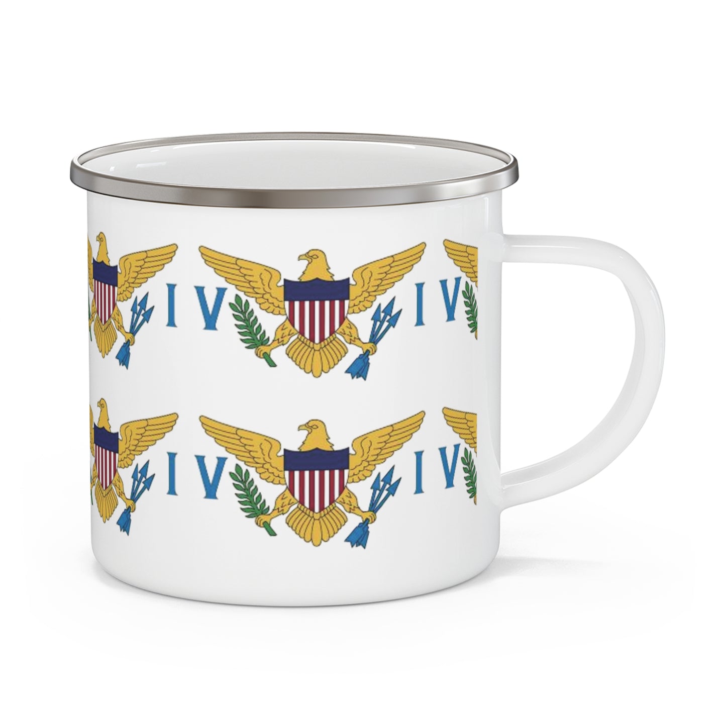 Enamel Mug - United States Virgin Islands Flag Design