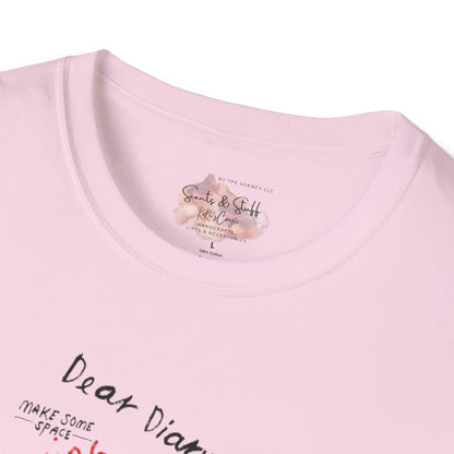 Mindful Thinking “Dear Diary” Affirmations T-Shirt