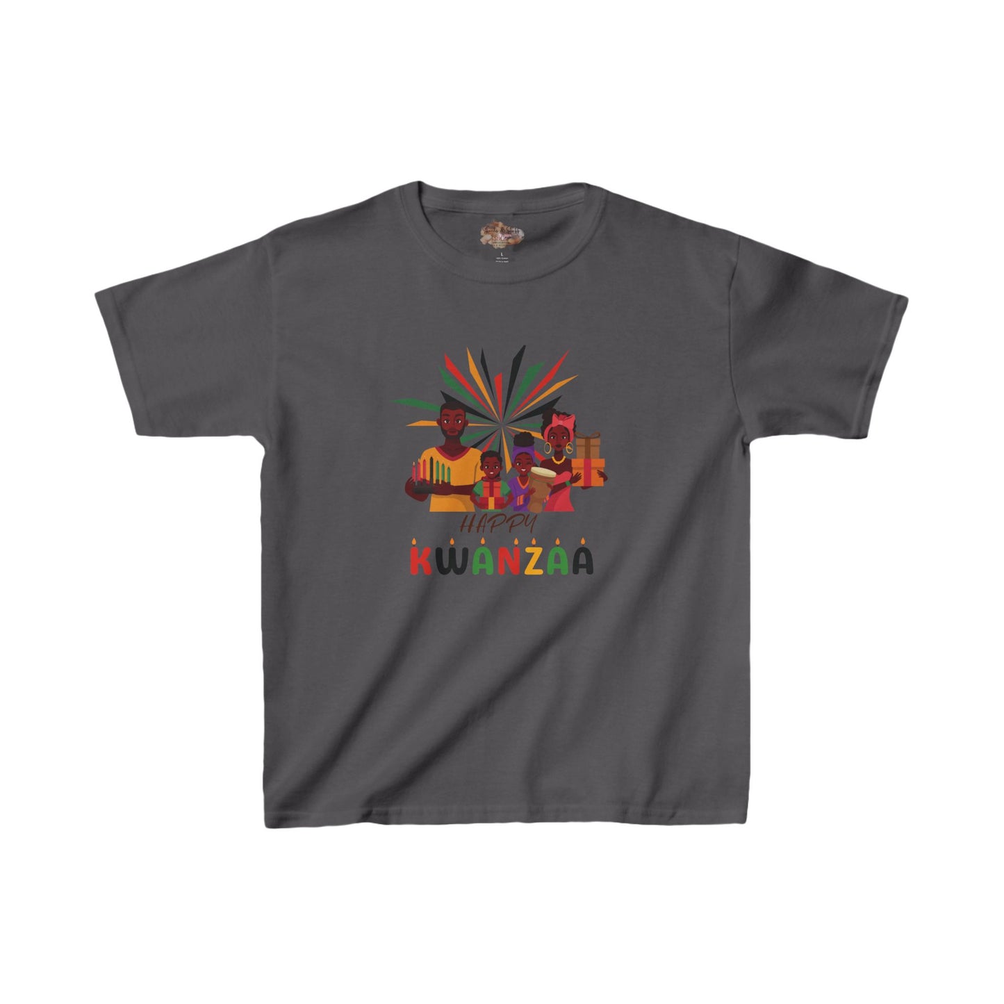 Kids T-shirt Happy Kwanzaa Family Design | S M L