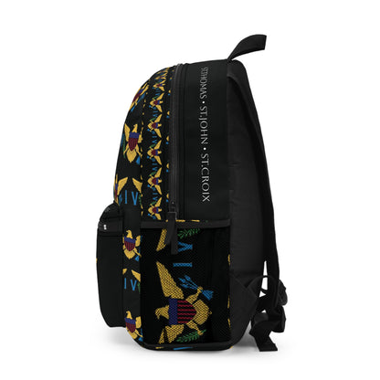 Backpack U.S Virgin Islands Flag Design | Midnight Black