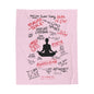 Velveteen Plush Blanket - 'Dear diary' Affirmations Design (Original style)