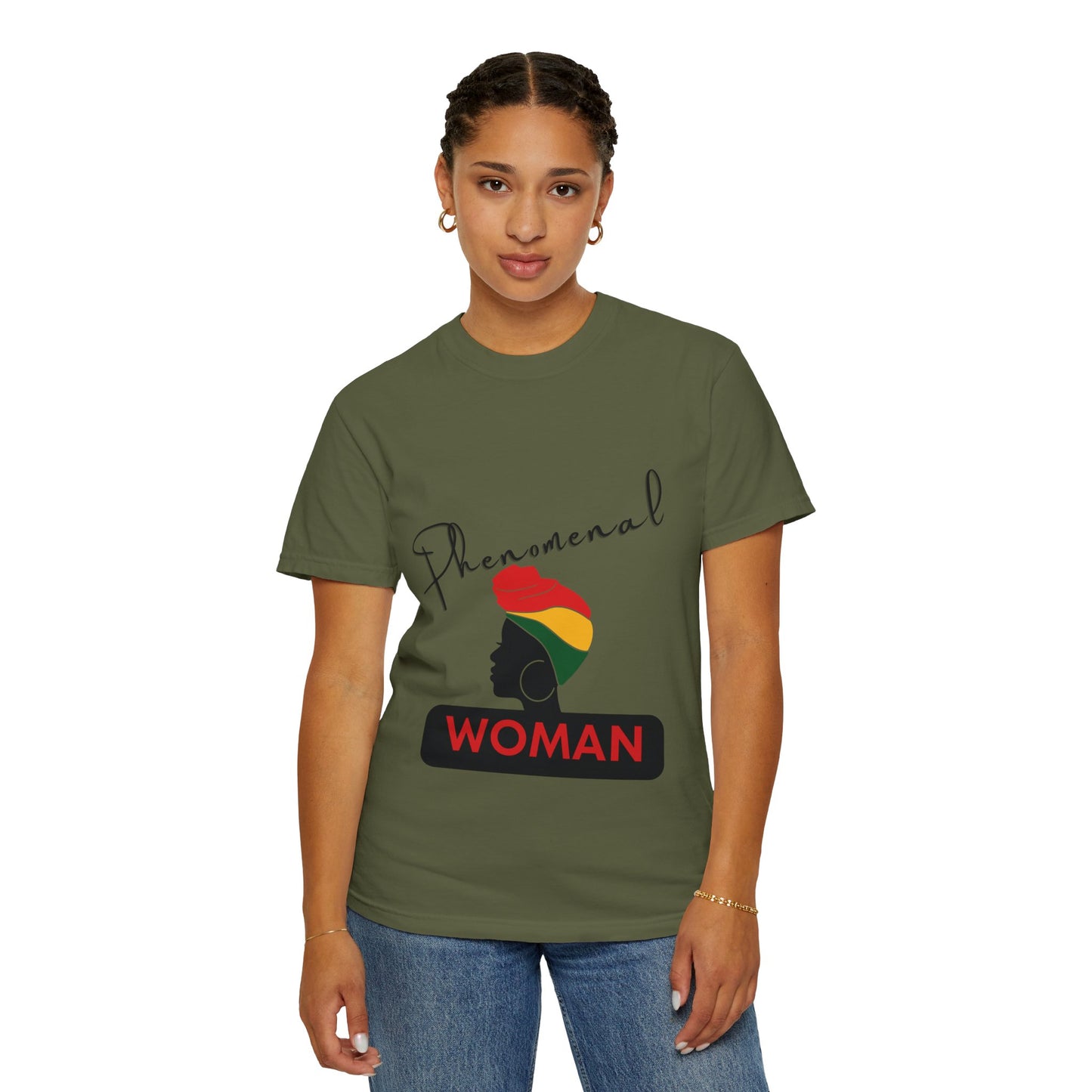 T-shirt | Phenomenal Woman Silhouette Rasta