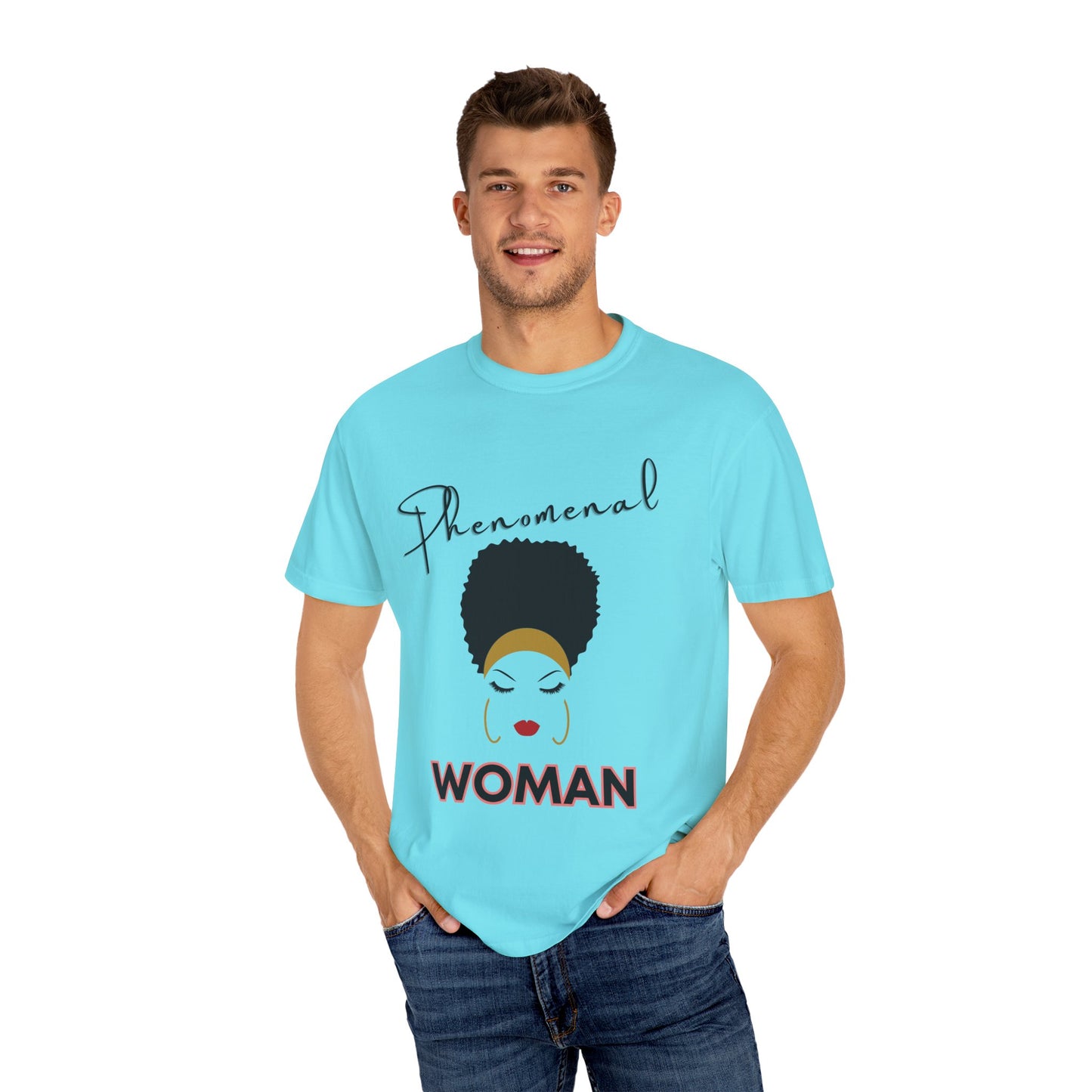 T-shirt| Unisex T-shirt - Phenomenal Woman Design Afro Beauty