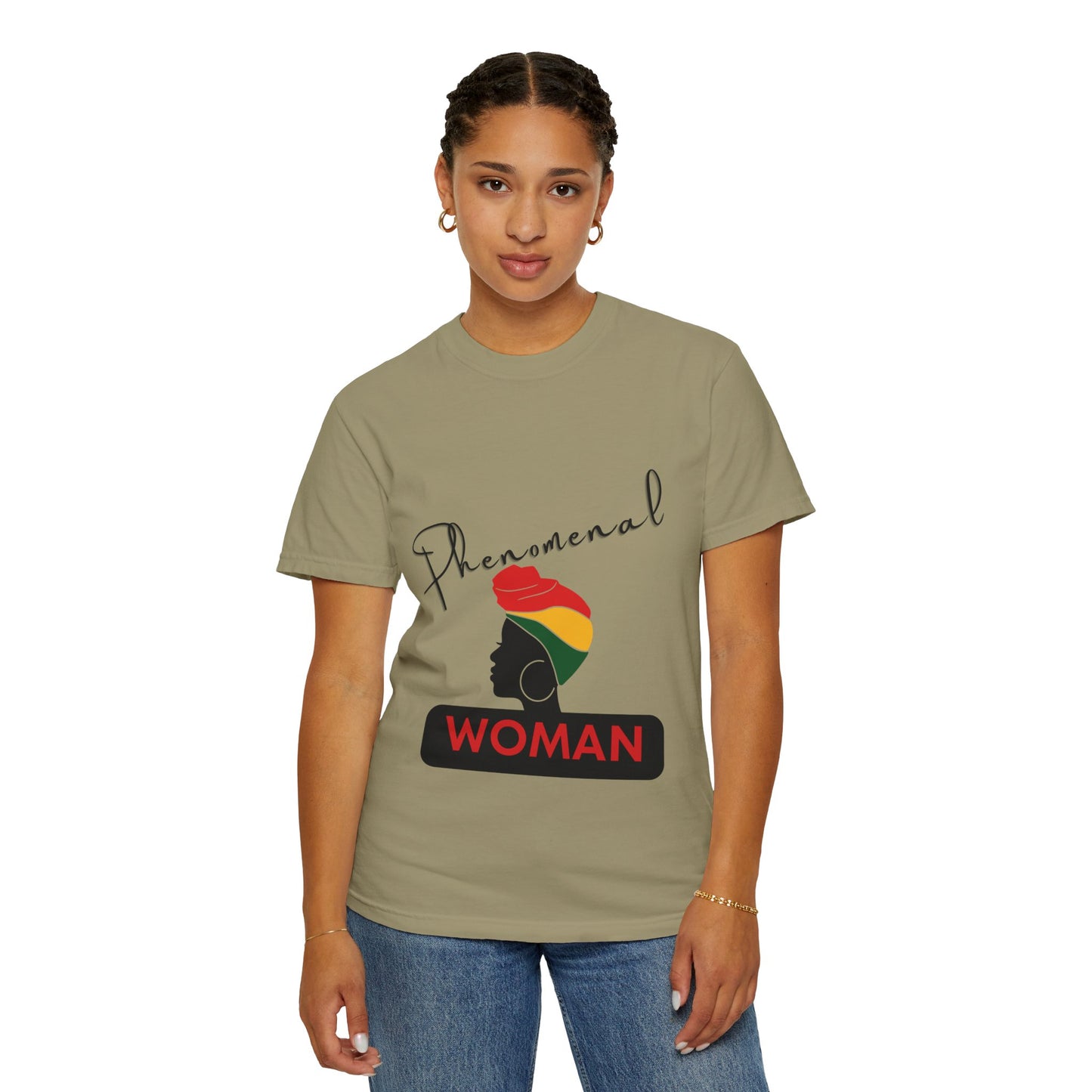 T-shirt | Phenomenal Woman Silhouette Rasta