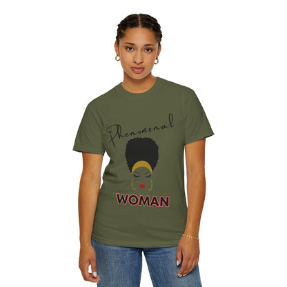 T-shirt| Unisex T-shirt - Phenomenal Woman Design Afro Beauty