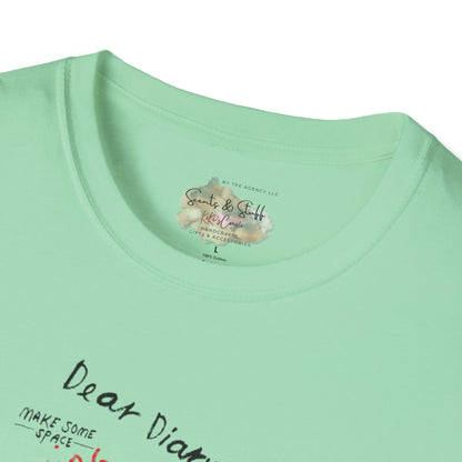 Mindful Thinking “Dear Diary” Affirmations T-Shirt