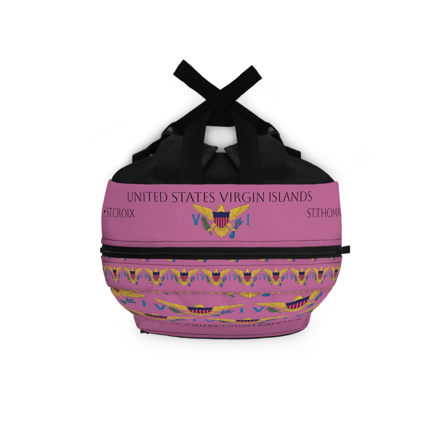 Backpack U.S Virgin Islands Flag Design | Plum Pink