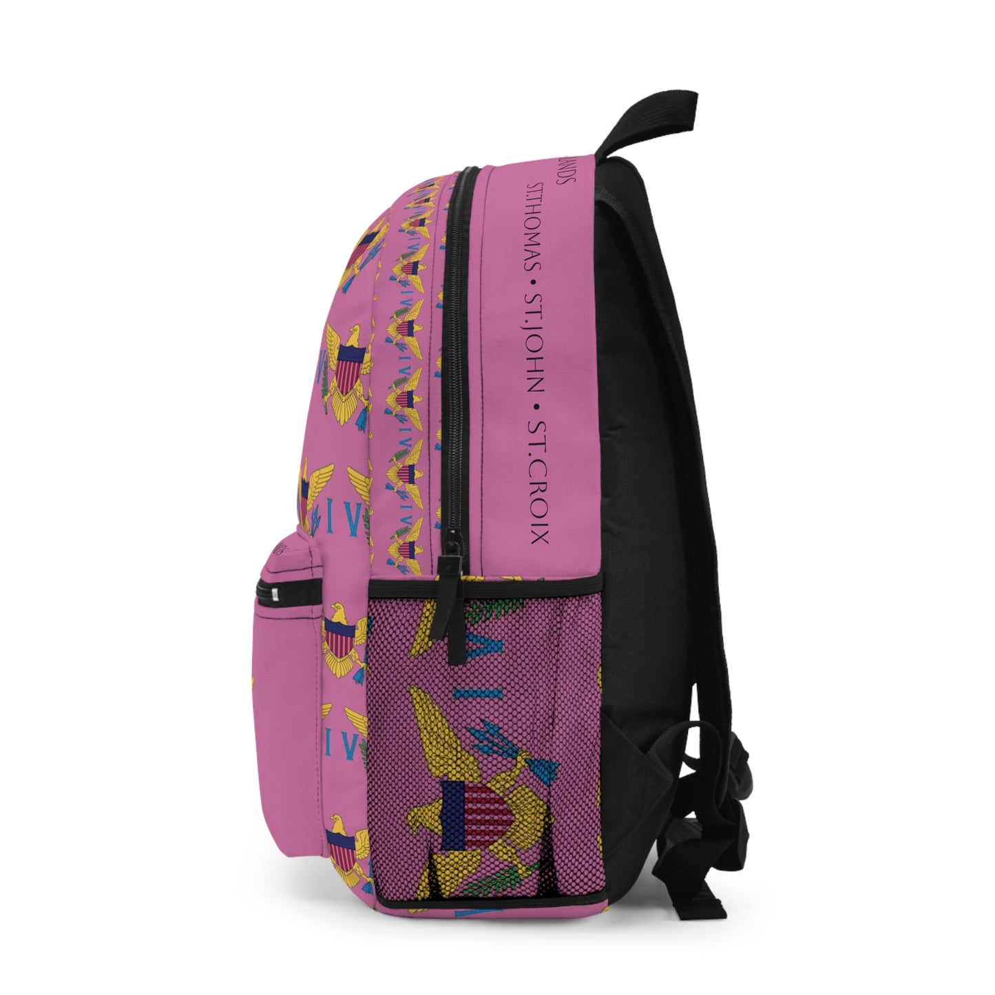 Backpack U.S Virgin Islands Flag Design | Plum Pink