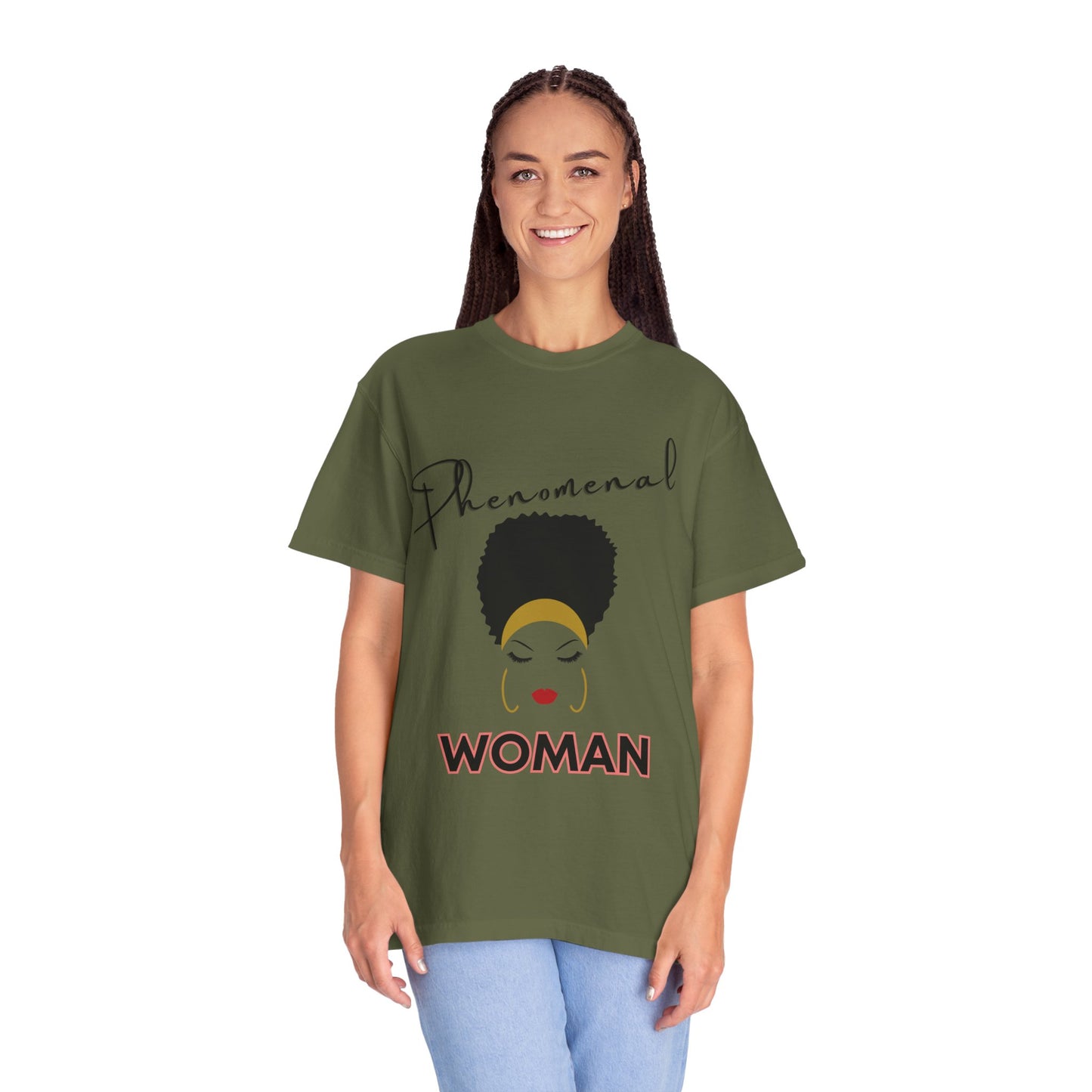 T-shirt| Unisex T-shirt - Phenomenal Woman Design Afro Beauty