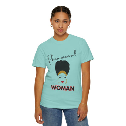 T-shirt| Unisex T-shirt - Phenomenal Woman Design Afro Beauty