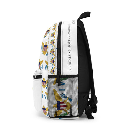 Backpack U.S Virgin Islands Flag Design | Coconut White