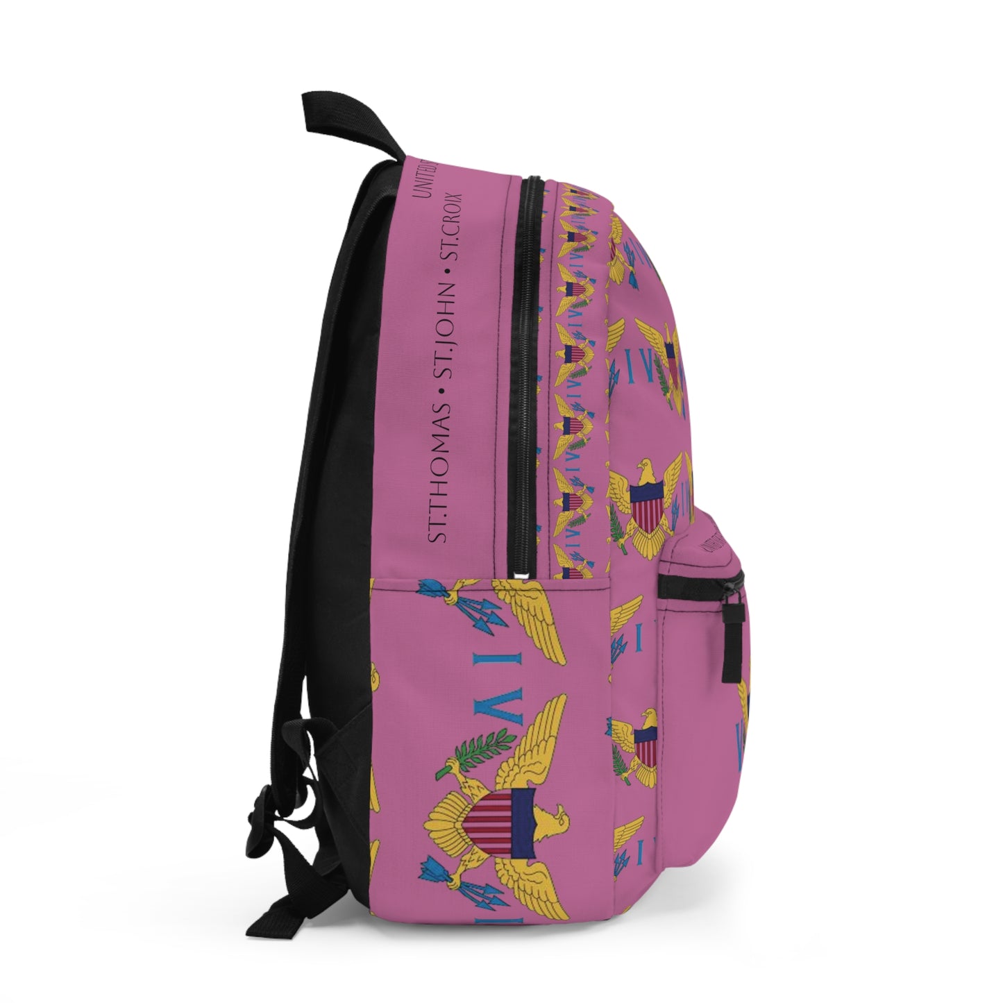 Backpack U.S Virgin Islands Flag Design | Plum Pink