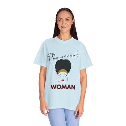 T-shirt| Unisex T-shirt - Phenomenal Woman Design Afro Beauty