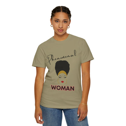 T-shirt| Unisex T-shirt - Phenomenal Woman Design Afro Beauty