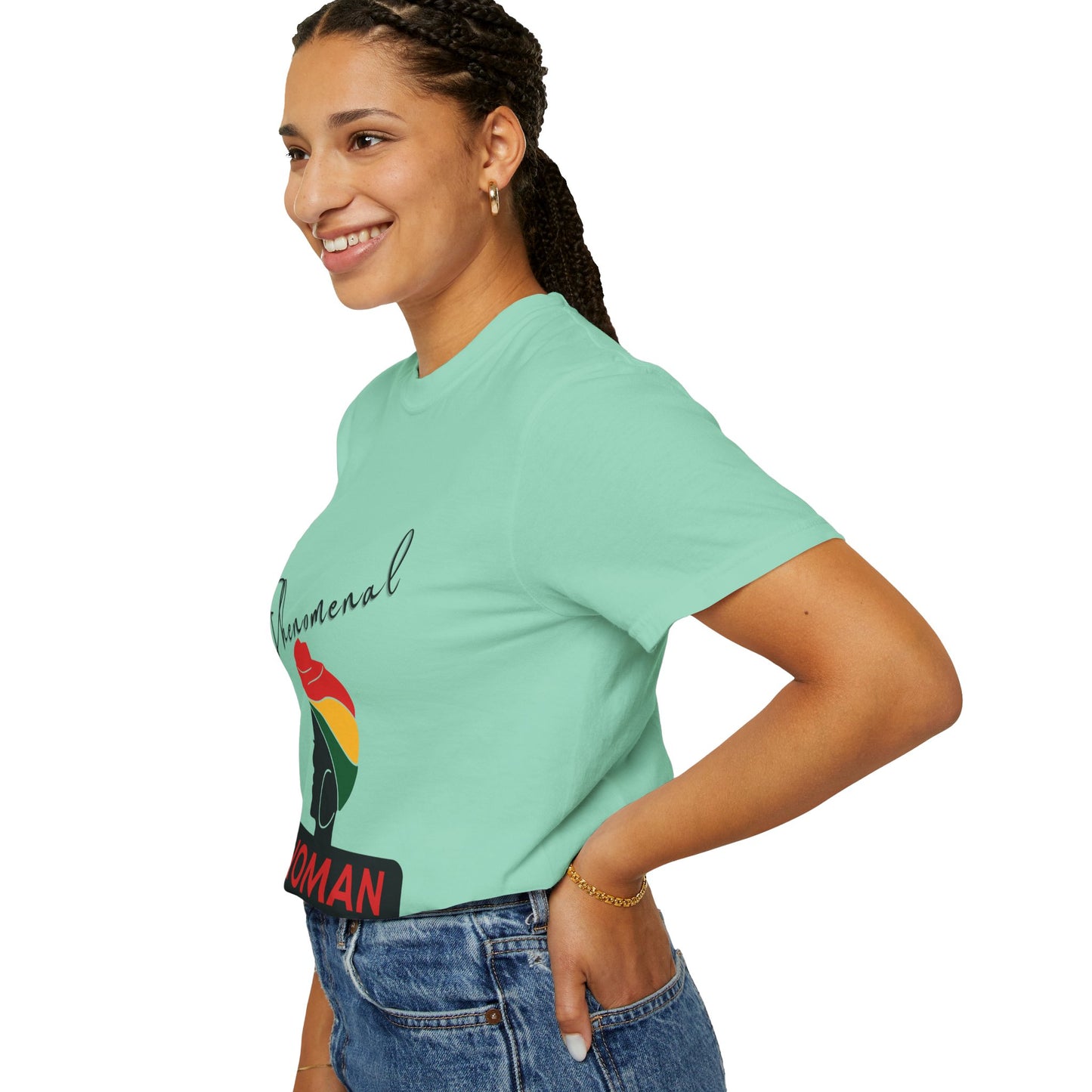 T-shirt | Phenomenal Woman Silhouette Rasta