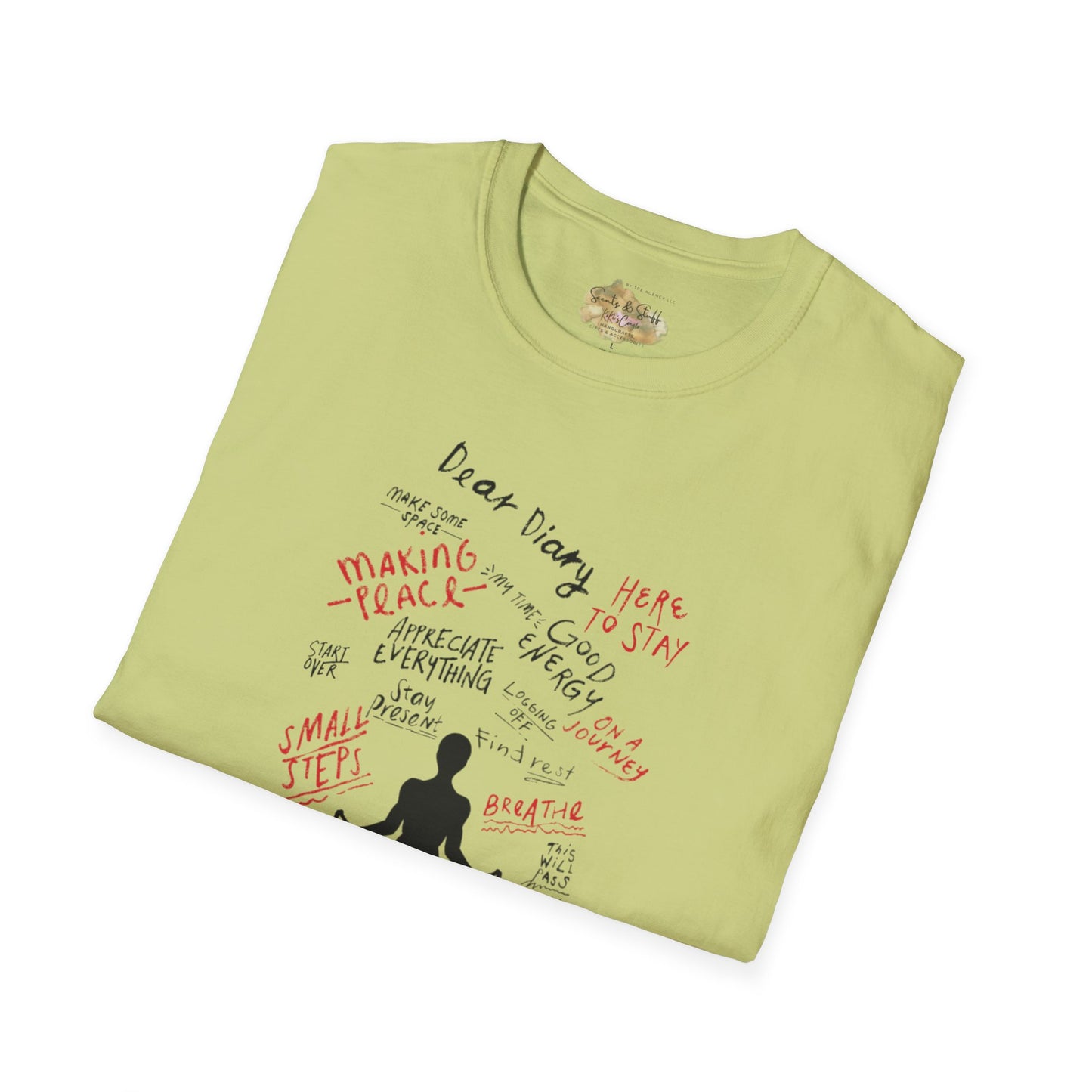 Mindful Thinking “Dear Diary” Affirmations T-Shirt